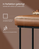 Pufa ze schowkiem, caramel brown, 120 cm