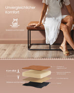 Pufa ze schowkiem, caramel brown, 120 cm