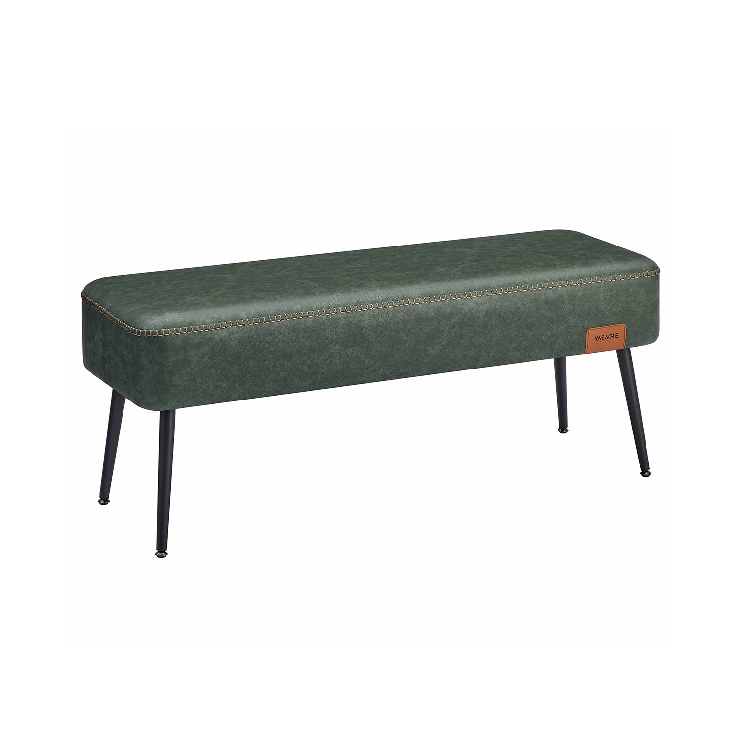 Pufa ze schowkiem, zielony, 110 cm