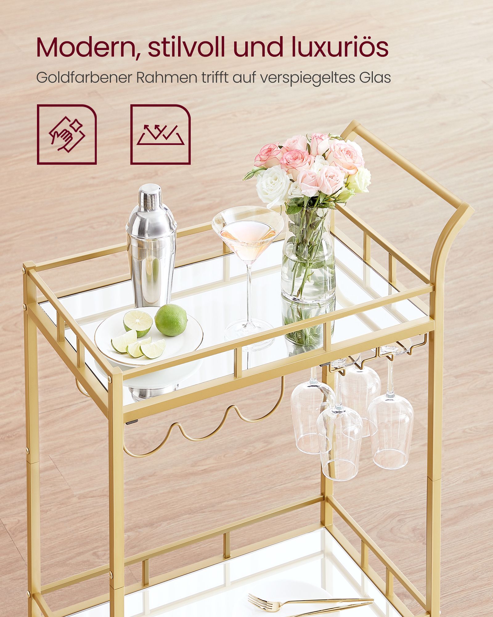 Mebel do domu, pale gold, 65,8 cm