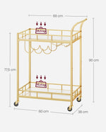 Mebel do domu, pale gold, 65,8 cm