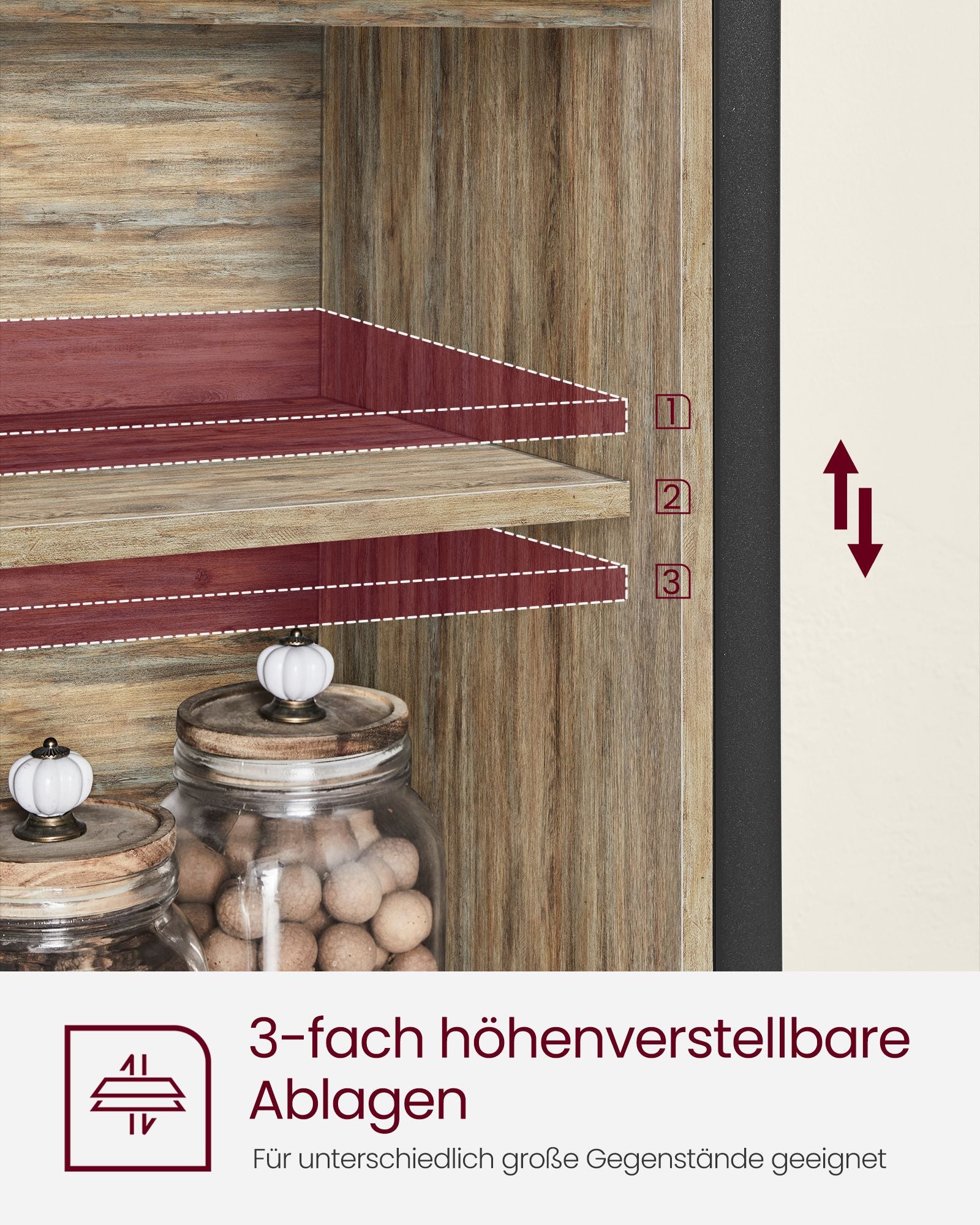 Szafka do przechowywania, turquoise brown, 100 cm