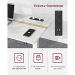 Biurko regulowane elektrycznie 60x120 cm białe