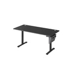 Elektryczne biurko regulowane 160×70 cm czarne
