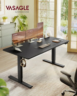 Regulowane biurko 160x80 cm czarne