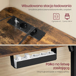 Narożne biurko elektryczne 140x160 cm z regulacją wysokości