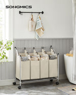 Kosz na pranie, cream white, 87,5 cm