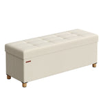 Pufa ze schowkiem, cream white, 110 cm