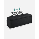 Ławka z pojemnym schowkiem, 120 l, szara