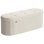 Pufa ze schowkiem, cappuccino beige, 110 cm