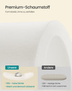 Pufa ze schowkiem, cappuccino beige, 110 cm