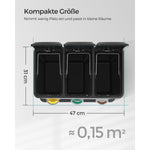 Kosz na śmieci, ciemnoszary, 46,5 cm