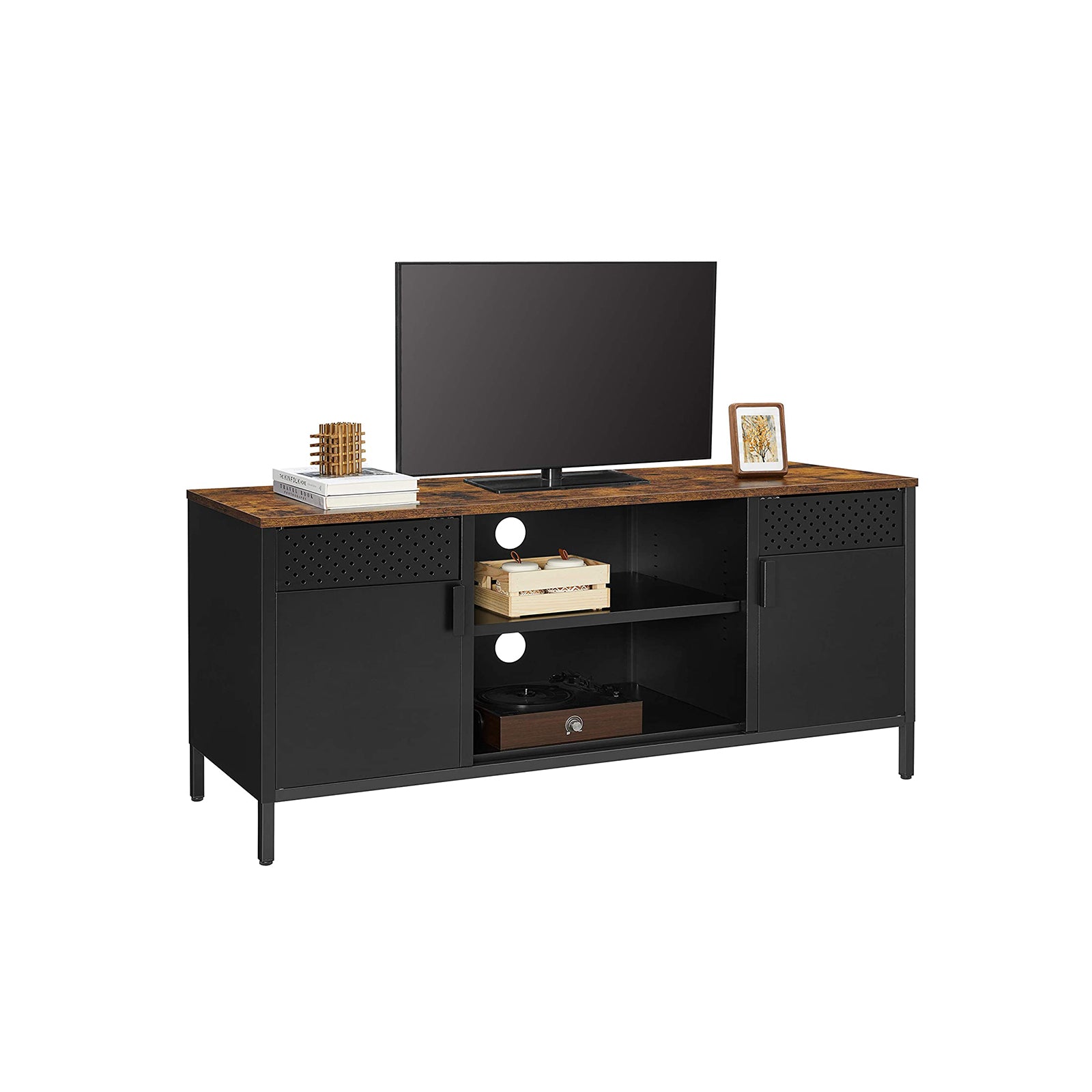 Szafka RTV, czarny, 120 cm