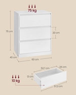 Mebel do domu, snow white, 60 cm