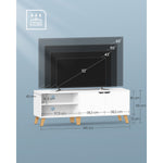 Szafka RTV, snow white, 140 cm