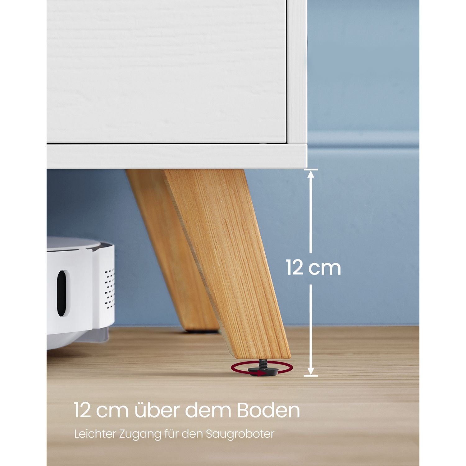 Szafka RTV, snow white, 140 cm