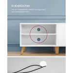 Szafka RTV, snow white, 140 cm