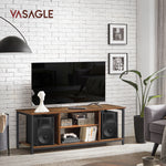 Szafka RTV vintage 120×40×50 cm z otwartymi półkami