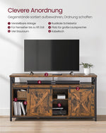 Szafka RTV, rustykalny brąz, 147 cm