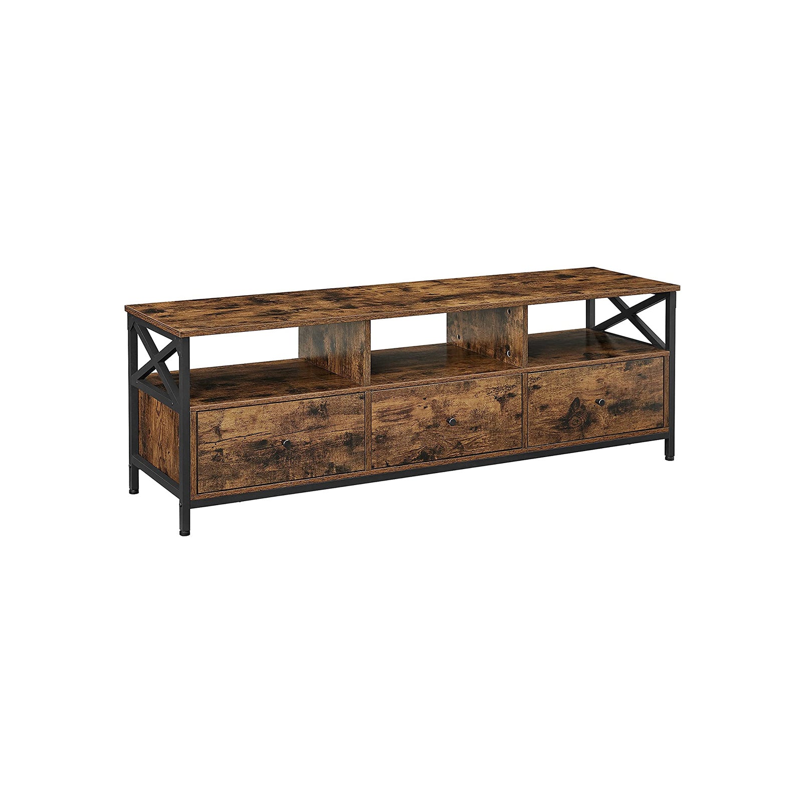 Industrialna szafka RTV z 3 szufladami 147 cm