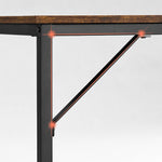 Wąskie biurko industrialne 80x50 cm z metalową ramą