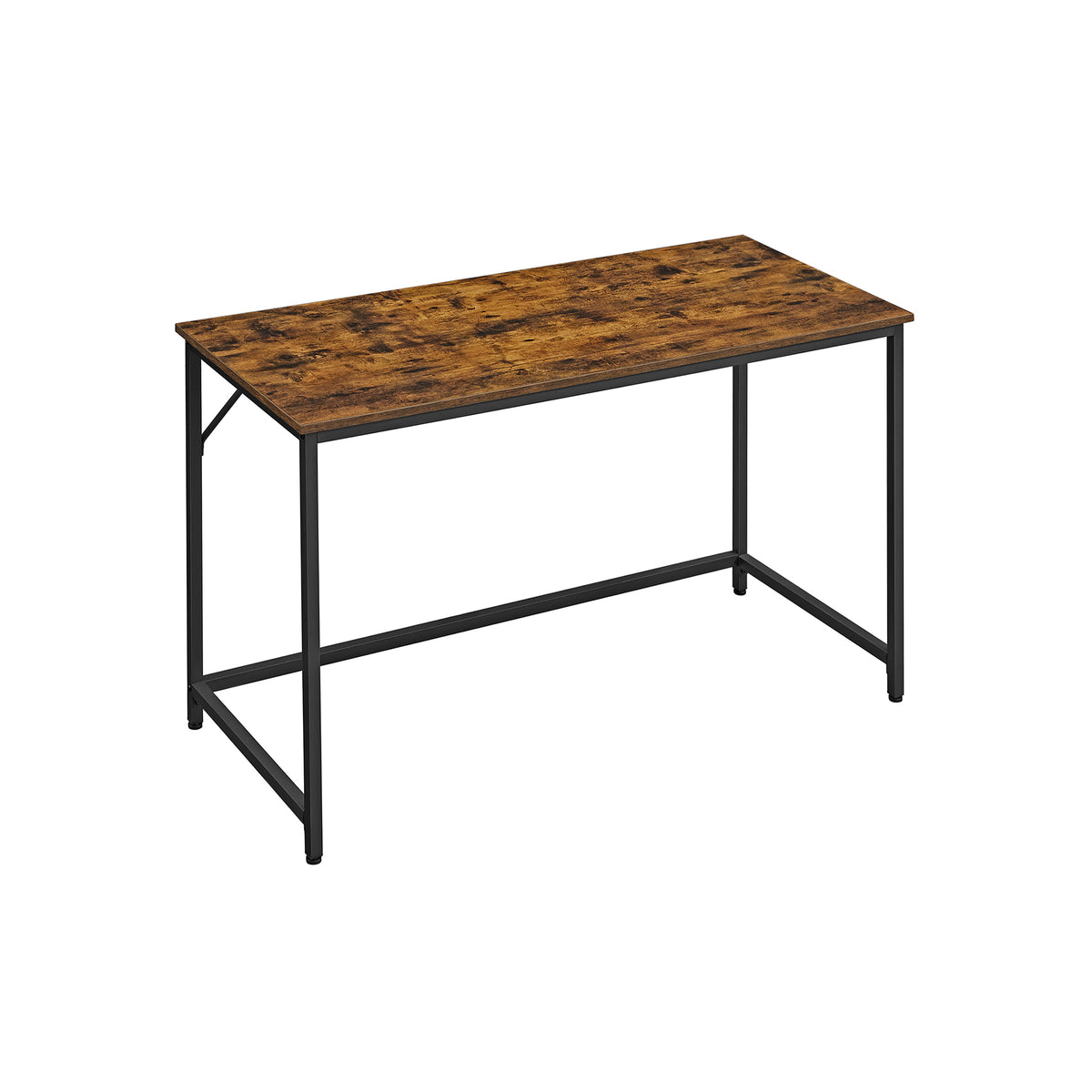 Wąskie biurko komputerowe 120×60 cm z metalową ramą