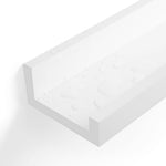 Zestaw 3 białych półek pływających 38x10 cm