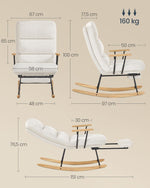 Mebel do domu, cream white, 97 cm