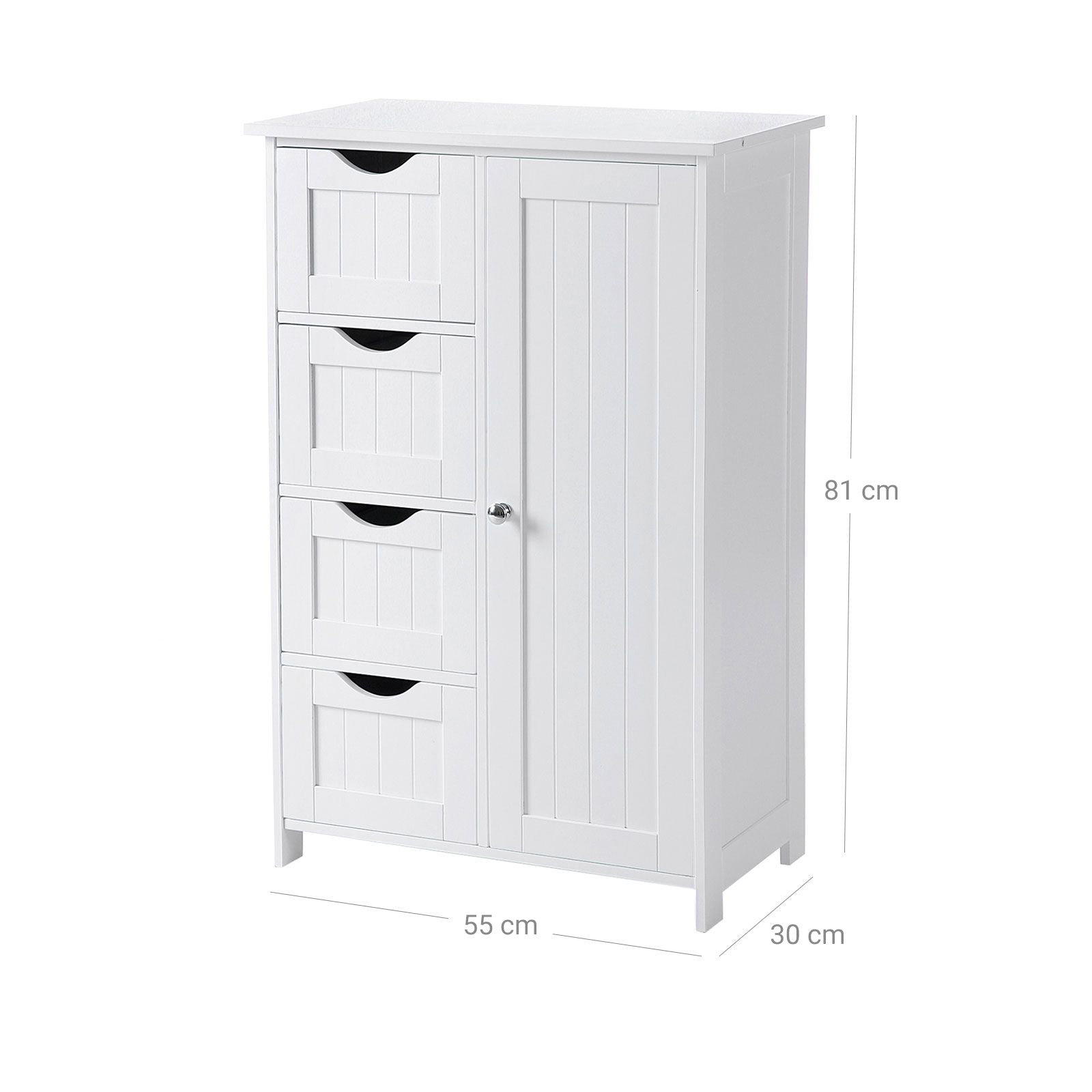 Szafka do przechowywania, biały, 55 cm