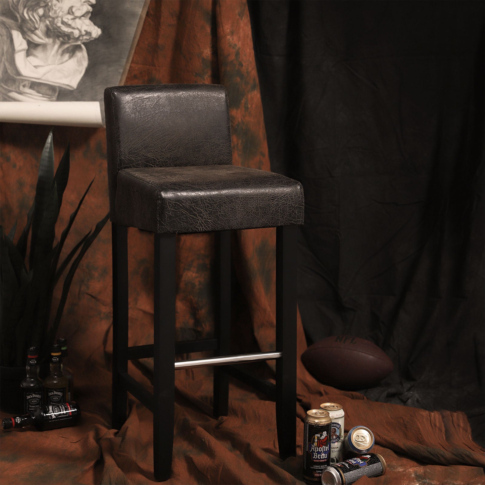Hokery, coffee brown, 39 cm