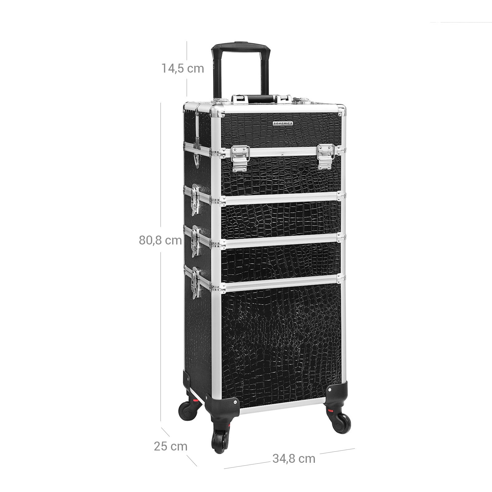 Organizer, czarny, 80 cm