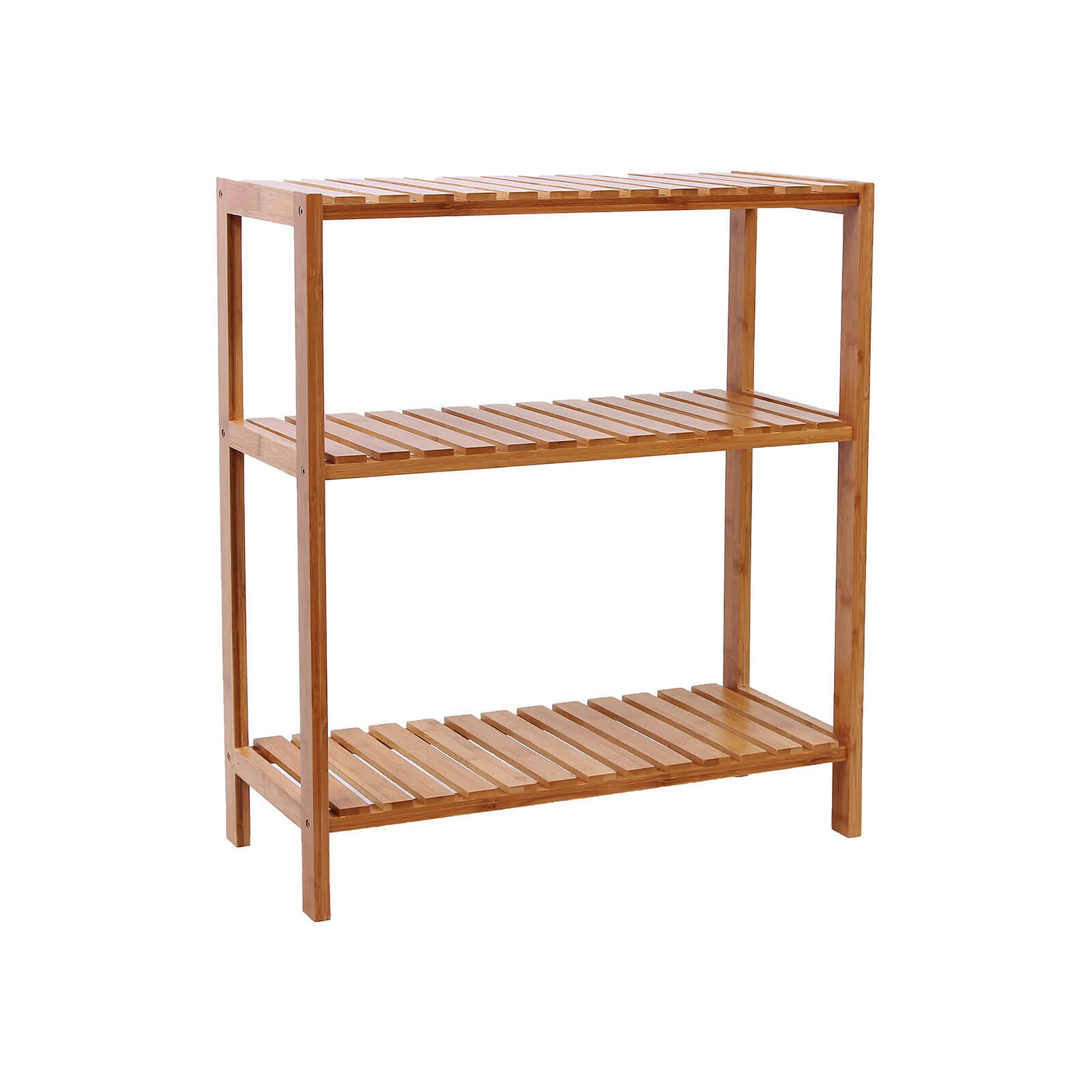 Regał na buty, light bamboo, 60 cm