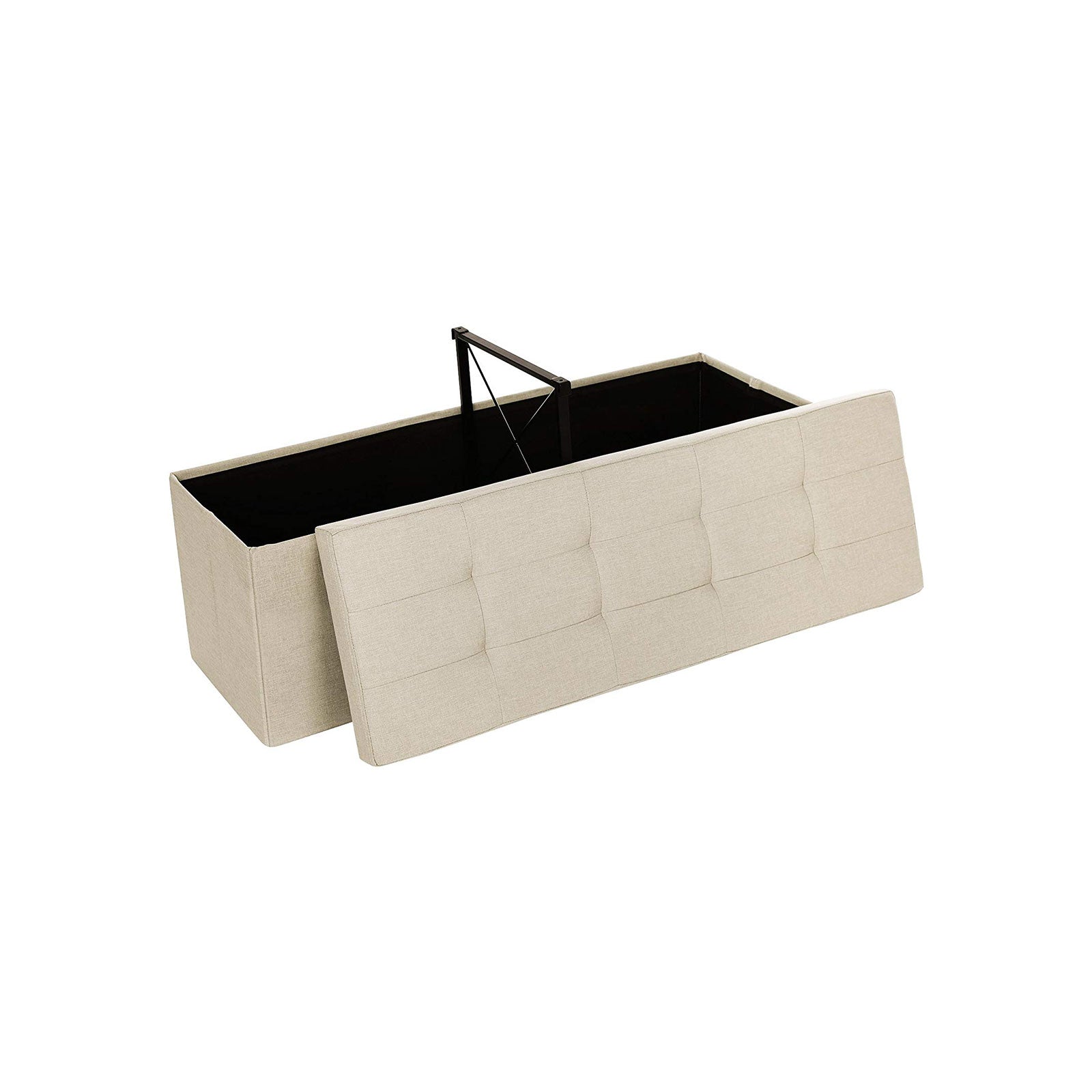 Pufa ze schowkiem, cream white, 110 cm