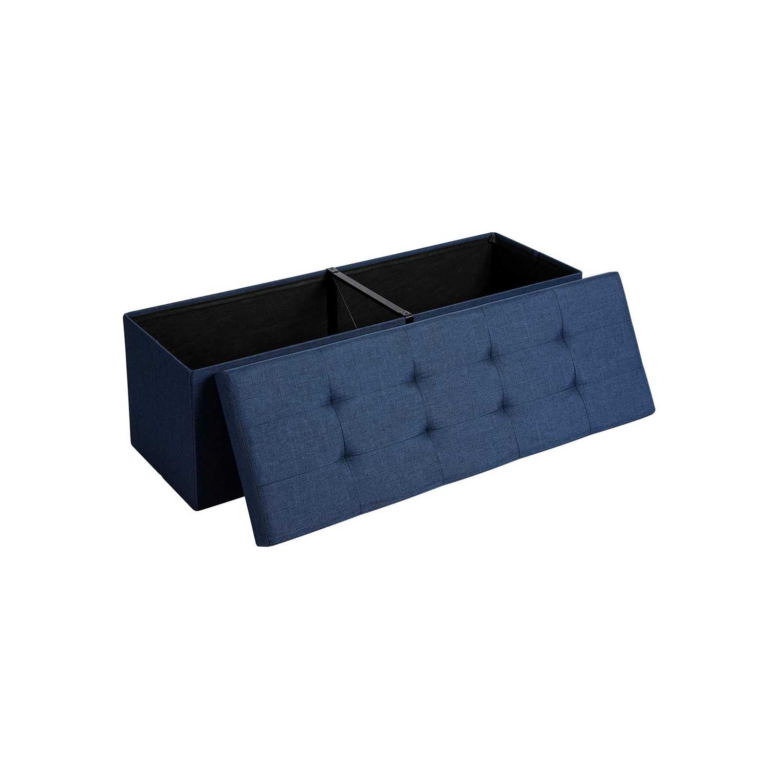 Pufa ze schowkiem, midnight blue, 110 cm