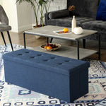 Pufa ze schowkiem, midnight blue, 110 cm