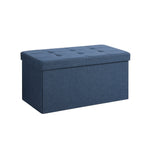 Pufa ze schowkiem, midnight blue, 76 cm