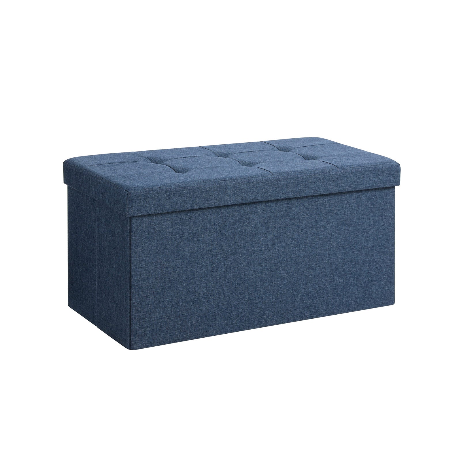 Pufa ze schowkiem, midnight blue, 76 cm