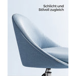 Fotel biurowy, misty blue, 56 cm