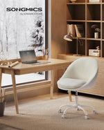 Fotel biurowy, cappuccino beige, 56 cm