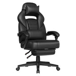 Ergonomiczne krzesło biurowe z podnóżkiem i zagłówkiem
