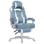 Ergonomiczny fotel gamingowy z podnóżkiem i regulacją nachylenia