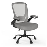 Ergonomiczne krzesło biurowe z funkcją bujaka szare