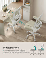 Fotel biurowy, cappuccino beige, 60 cm