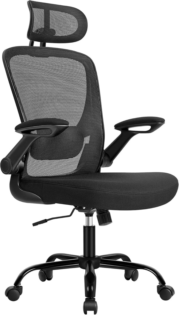 Fotel biurowy, czarny, 62 cm
