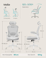 Ergonomiczny fotel biurowy siatkowy szary