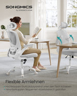 Ergonomiczny fotel biurowy siatkowy szary