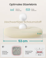 Fotel biurowy, cappuccino beige, 62 cm