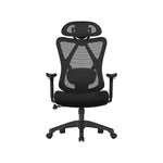 Czarne ergonomiczne krzesło biurowe do 150 kg