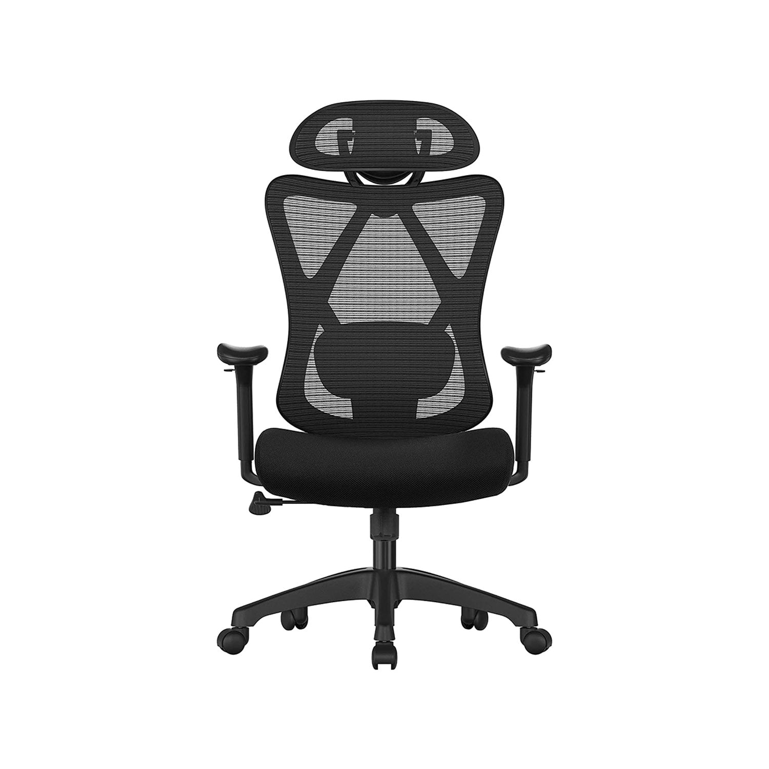 Czarne ergonomiczne krzesło biurowe do 150 kg