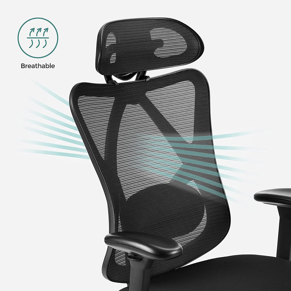 Czarne ergonomiczne krzesło biurowe do 150 kg